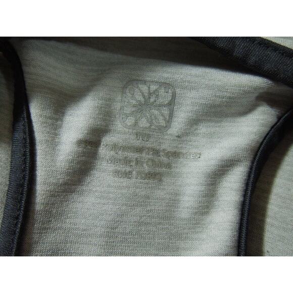 WOMENS Dress Racerback Inner Sport Bra Gray Active Low High Sleeveless - Picture 4 of 4